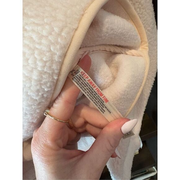 NWT Free People FP Movement X Hatch Hit The Slopes Fleece Jacket Neutral Small - Picture 7 of 10